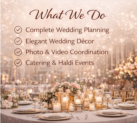 Trusted & Complete Wedding Services by Tazlock Events​
